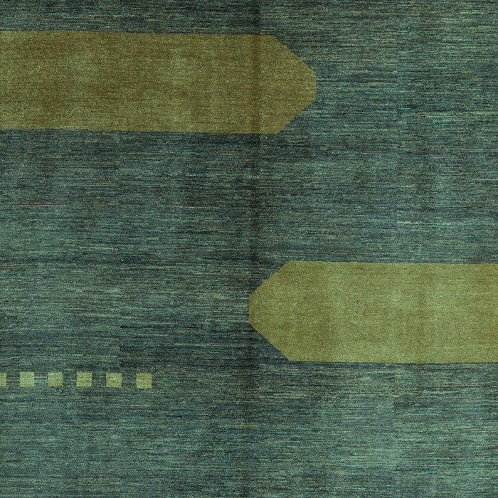 Machine Washable Abstract Turquoise Modern Area Rugs, wshabs4953turq