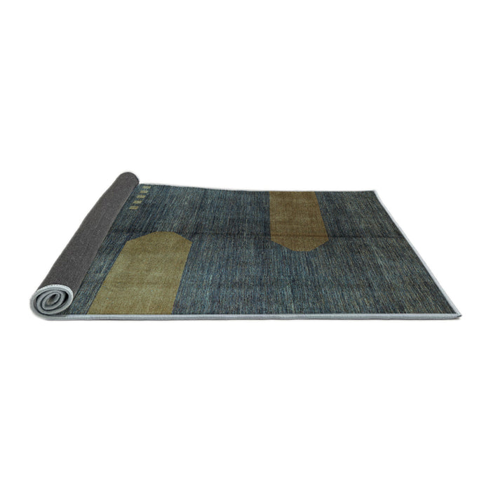 Sideview of Abstract Light Blue Modern Rug, abs4953lblu