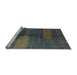 Sideview of Machine Washable Abstract Light Blue Modern Rug, wshabs4953lblu