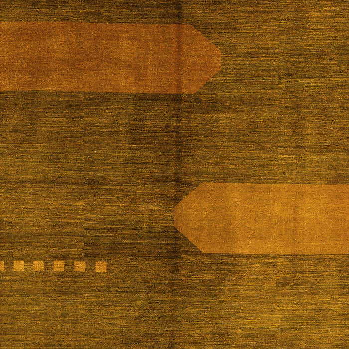 Abstract Yellow Modern Rug, abs4953yw