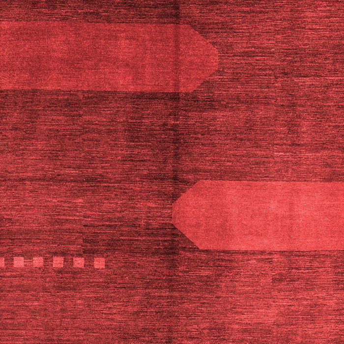 Machine Washable Abstract Red Modern Rug, wshabs4953red