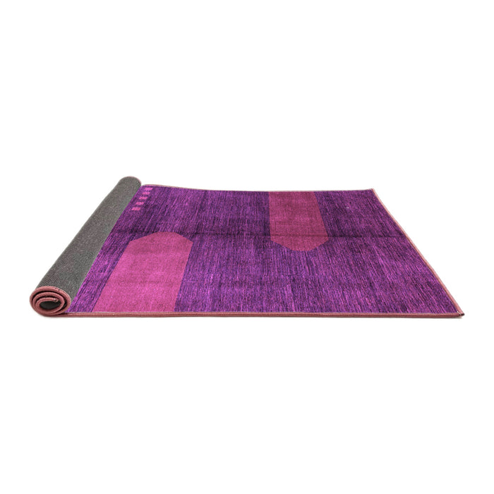 Sideview of Abstract Purple Modern Rug, abs4953pur