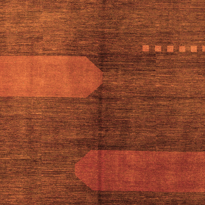 Machine Washable Abstract Orange Modern Area Rugs, wshabs4953org