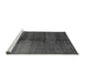 Sideview of Machine Washable Abstract Gray Modern Rug, wshabs4953gry