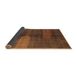 Sideview of Abstract Brown Modern Rug, abs4953brn
