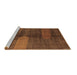 Sideview of Machine Washable Abstract Brown Modern Rug, wshabs4953brn