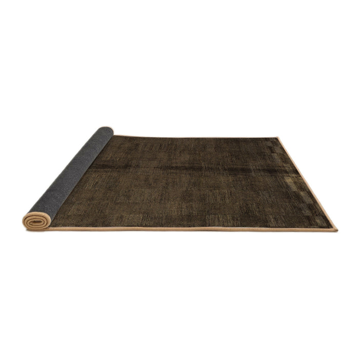 Sideview of Abstract Brown Modern Rug, abs4954brn