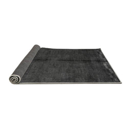Sideview of Abstract Gray Modern Rug, abs4954gry