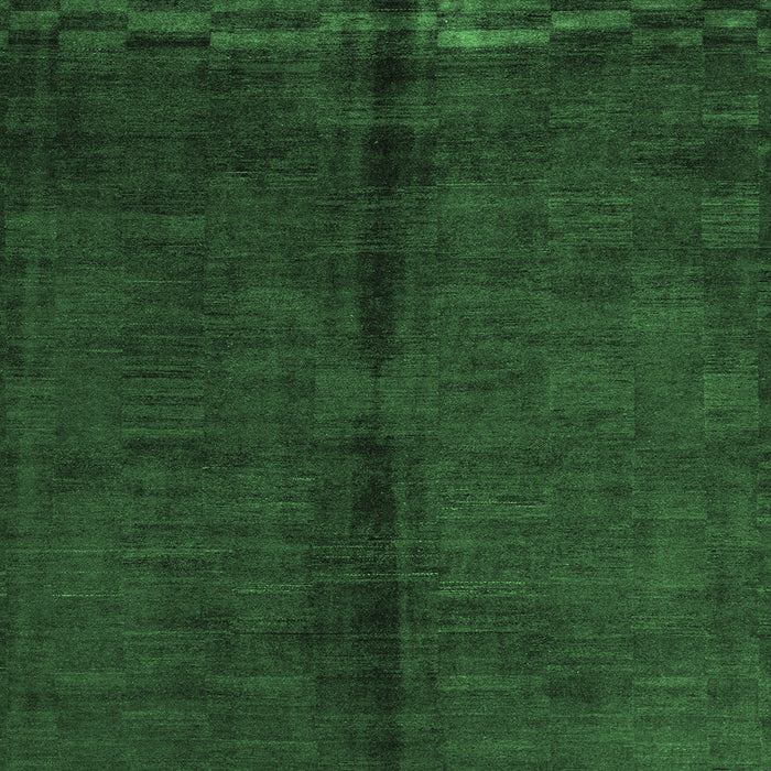 Square Machine Washable Abstract Emerald Green Modern Area Rugs, wshabs4954emgrn
