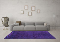 Machine Washable Abstract Purple Modern Rug, wshabs4954pur