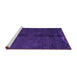 Sideview of Machine Washable Abstract Purple Modern Area Rugs, wshabs4954pur