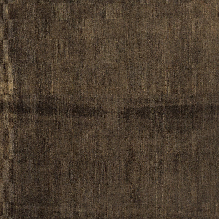 Square Abstract Brown Modern Rug, abs4954brn