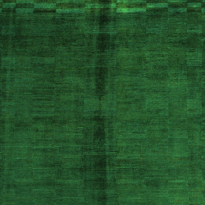 Square Machine Washable Abstract Green Modern Area Rugs, wshabs4954grn