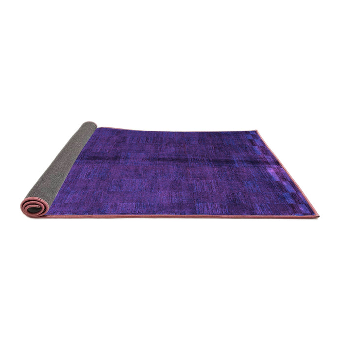 Sideview of Abstract Purple Modern Rug, abs4954pur