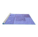 Sideview of Machine Washable Abstract Blue Modern Rug, wshabs4955blu