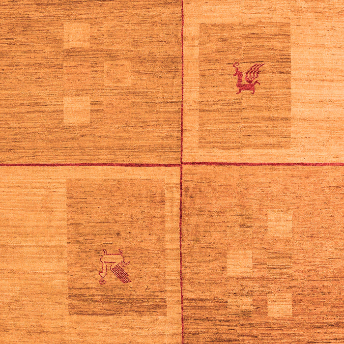 Abstract Orange Modern Rug, abs4955org