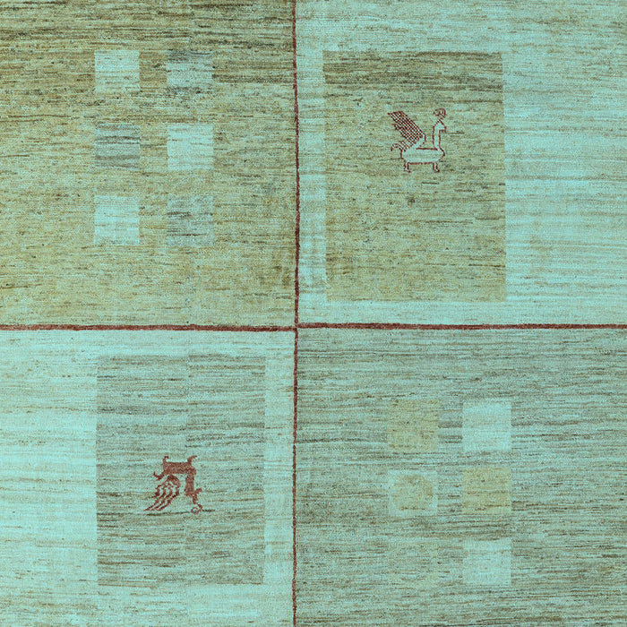 Machine Washable Abstract Light Blue Modern Rug, wshabs4955lblu