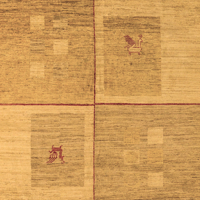 Machine Washable Abstract Brown Modern Rug, wshabs4955brn