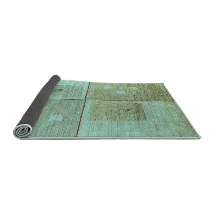 Sideview of Abstract Light Blue Modern Rug, abs4955lblu