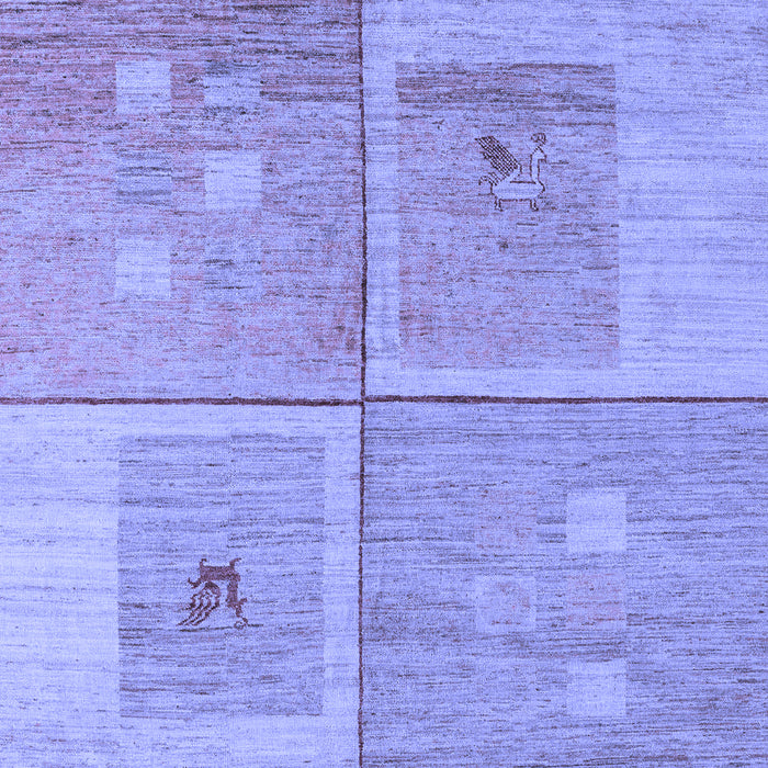 Machine Washable Abstract Blue Modern Rug, wshabs4955blu