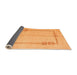 Sideview of Solid Orange Modern Rug, abs4956org