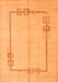 Machine Washable Solid Orange Modern Area Rugs, wshabs4956org