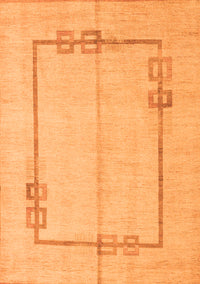 Solid Orange Modern Rug, abs4956org