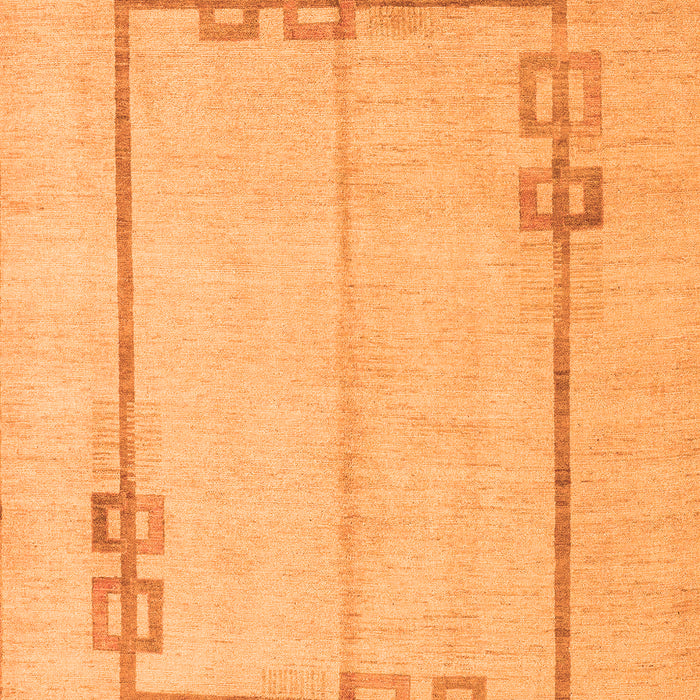 Solid Orange Modern Rug, abs4956org