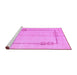 Sideview of Machine Washable Solid Purple Modern Area Rugs, wshabs4956pur