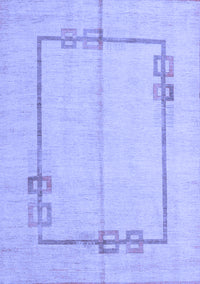 Solid Blue Modern Rug, abs4956blu