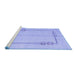 Sideview of Machine Washable Solid Blue Modern Rug, wshabs4956blu