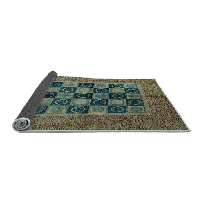 Sideview of Abstract Light Blue Modern Rug, abs4957lblu