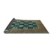 Sideview of Abstract Light Blue Modern Rug, abs4957lblu