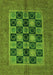 Abstract Green Modern Rug, abs4957grn