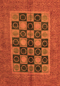 Abstract Orange Modern Rug, abs4957org