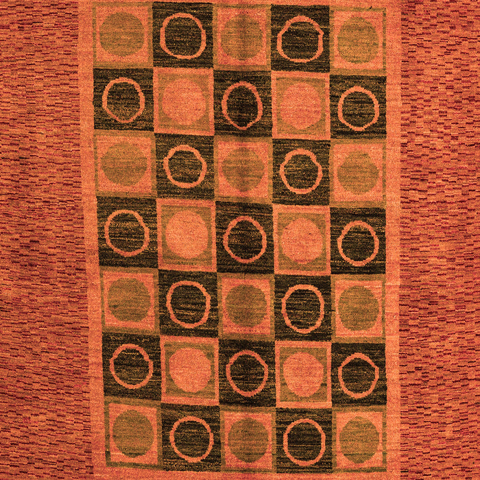 Abstract Orange Modern Rug, abs4957org
