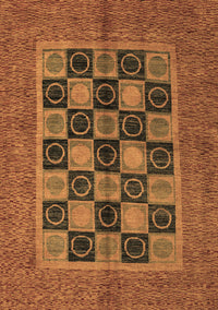 Abstract Brown Modern Rug, abs4957brn