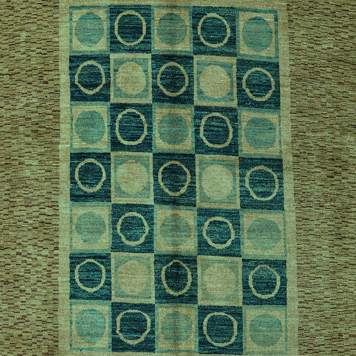 Abstract Turquoise Modern Rug, abs4957turq
