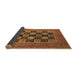 Sideview of Abstract Brown Modern Rug, abs4957brn