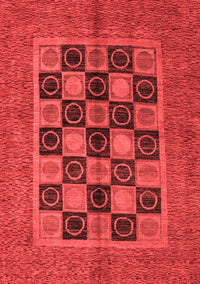 Abstract Red Modern Rug, abs4957red