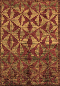 Abstract Brown Modern Rug, abs4958brn