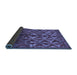 Sideview of Abstract Blue Modern Rug, abs4958blu