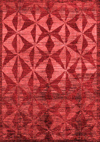 Abstract Red Modern Rug, abs4958red