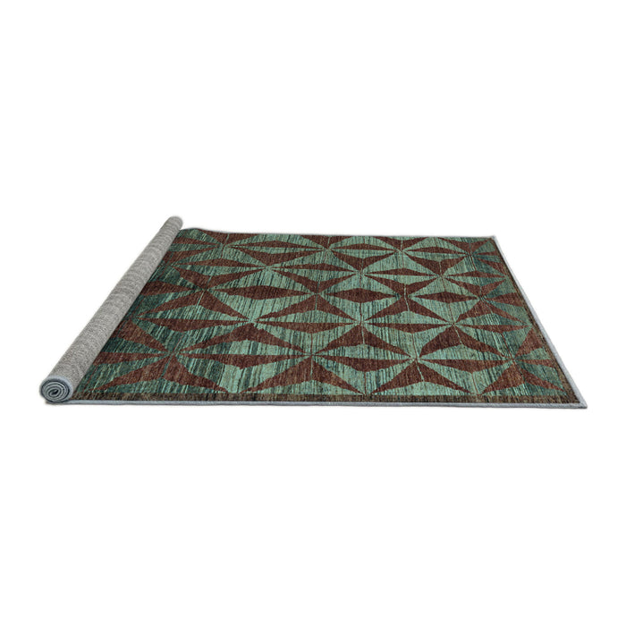 Sideview of Machine Washable Abstract Light Blue Modern Rug, wshabs4958lblu