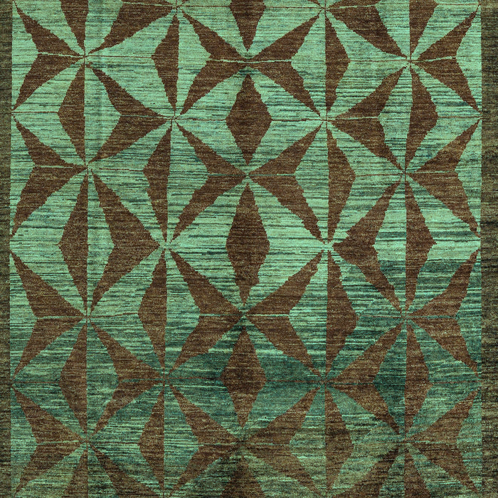 Abstract Turquoise Modern Rug, abs4958turq