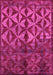 Machine Washable Abstract Pink Modern Rug, wshabs4958pnk