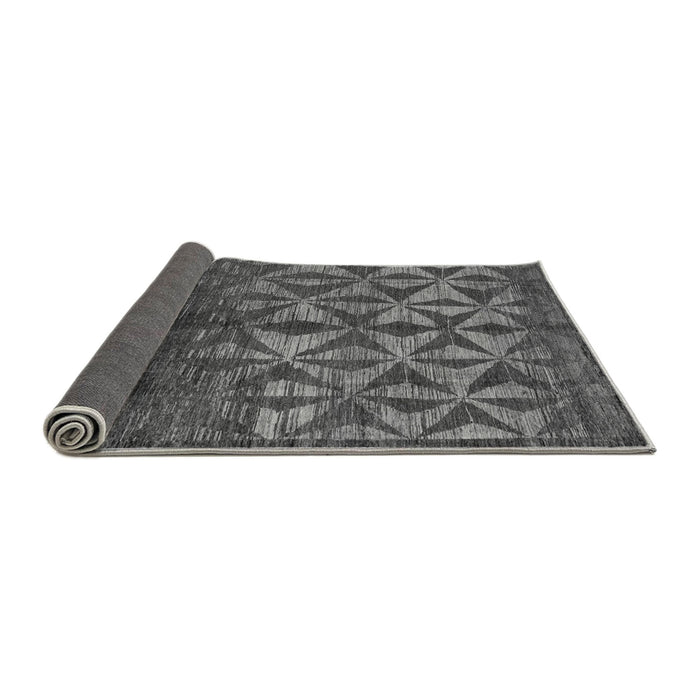 Sideview of Abstract Gray Modern Rug, abs4958gry