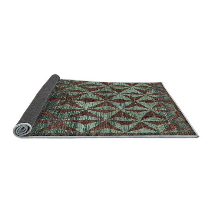 Sideview of Abstract Light Blue Modern Rug, abs4958lblu