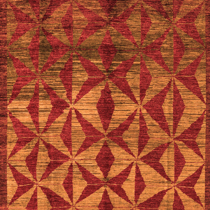 Abstract Orange Modern Rug, abs4958org