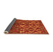 Sideview of Abstract Orange Modern Rug, abs4958org